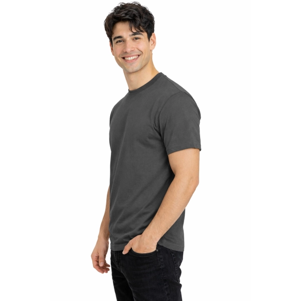 T-shirt męski PREMIUM z krótkim rękawem grafitowy 100% bawełna 190g roz. XXL